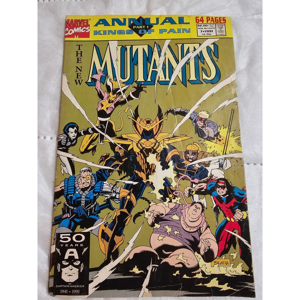 Marvel The New Mutants Annual‎ Part 1 Kings of Pain Comic Book 1991